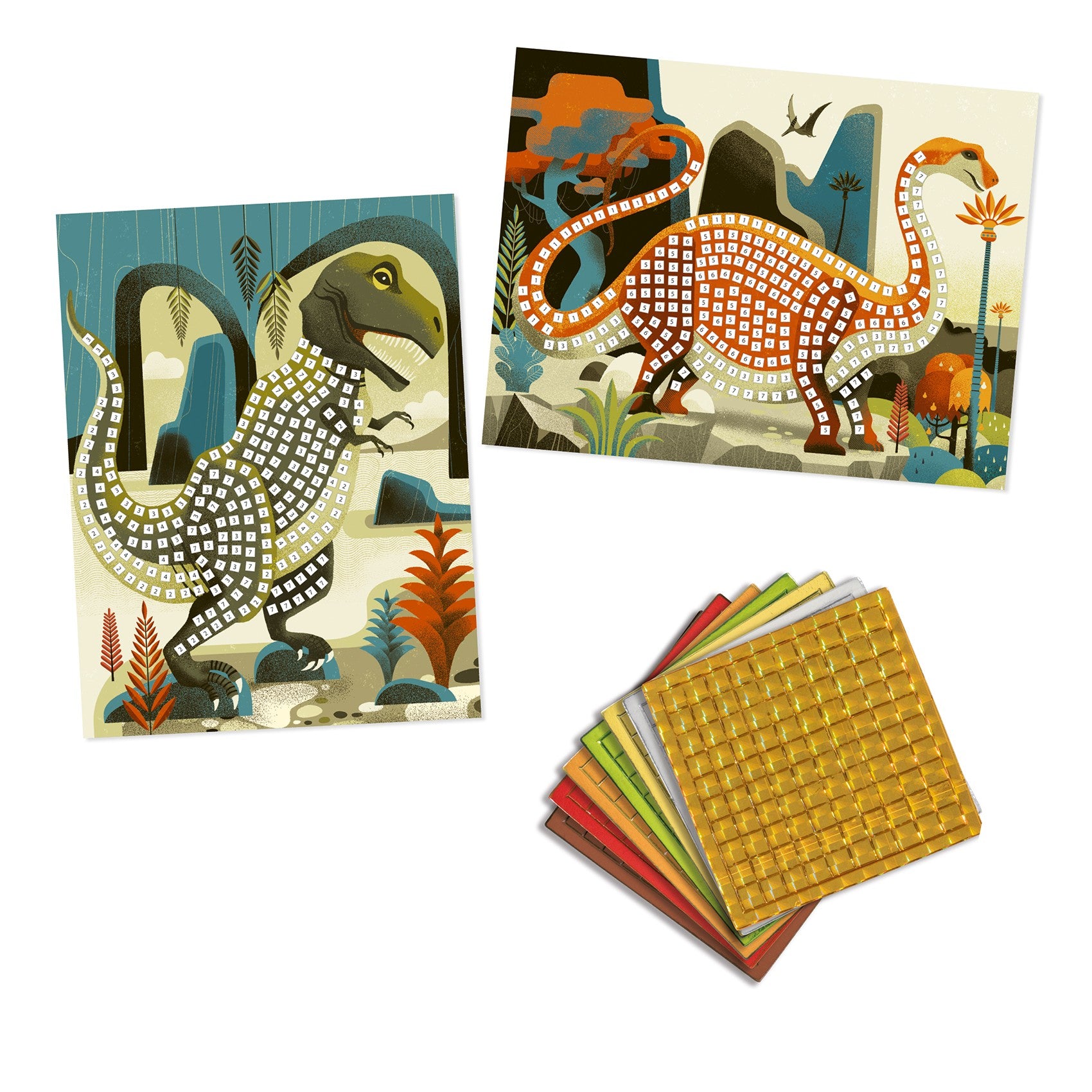 Djeco Zestaw kreatywny Mozaika Dinozaury - 4kidspoint.pl