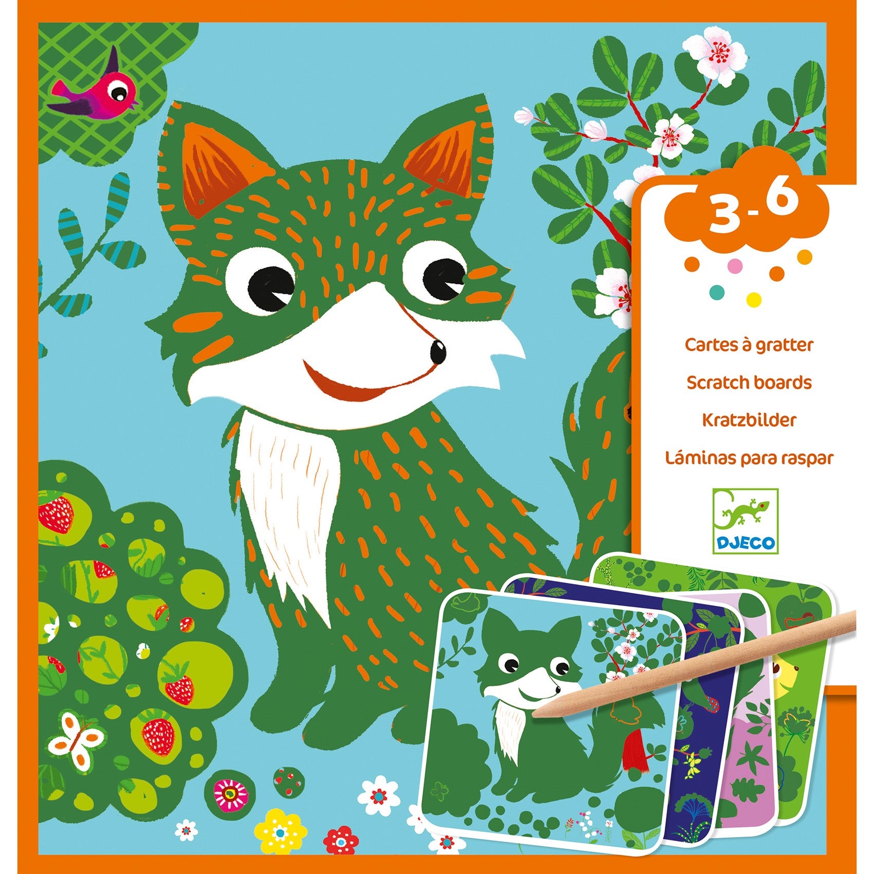Djeco Wydrapywanka dla dzieci Zwierzątka - 4kidspoint.pl