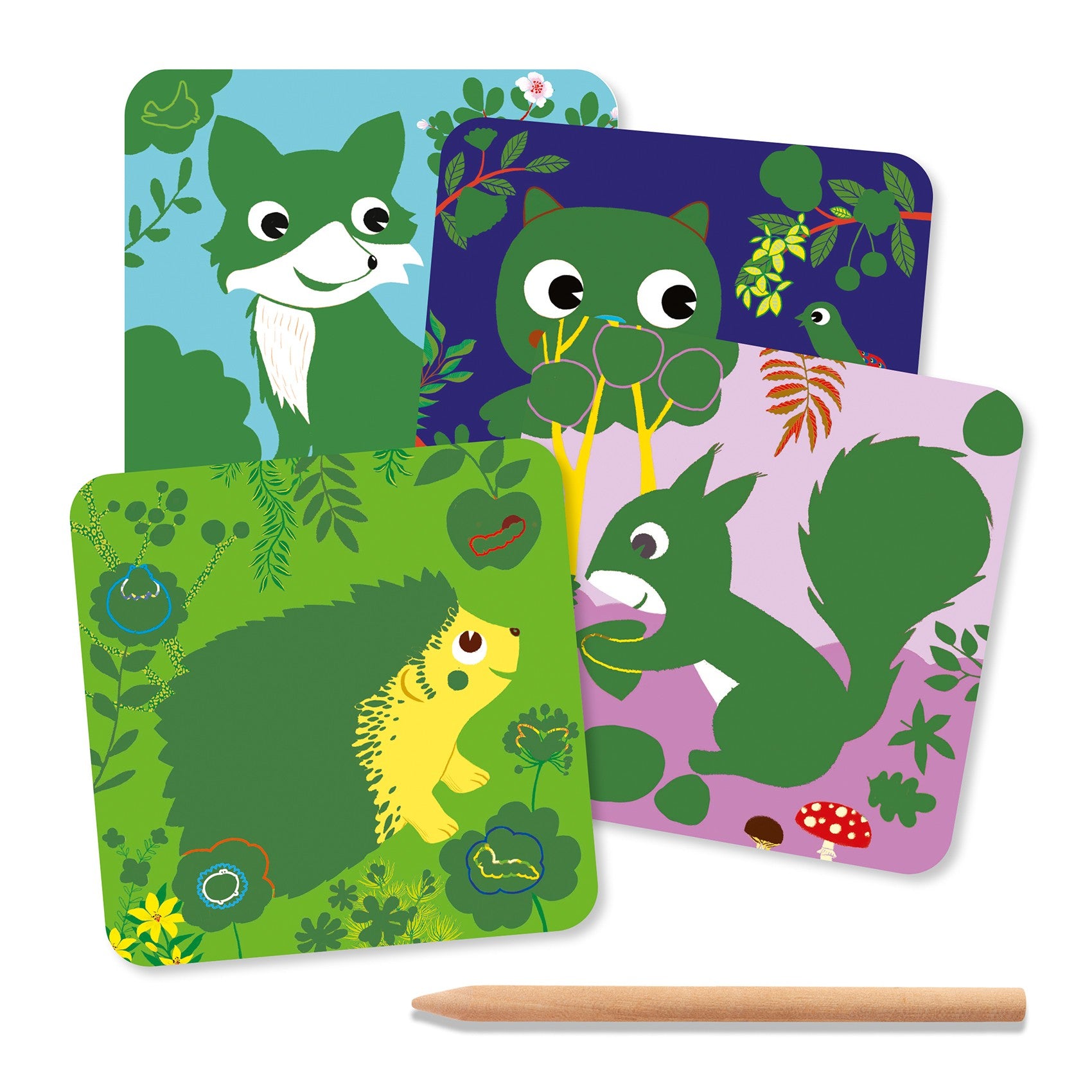 Djeco Wydrapywanka dla dzieci Zwierzątka - 4kidspoint.pl