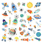 Djeco Naklejki dla dzieci Kosmos 160 szt. - 4kidspoint.pl