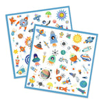 Djeco Naklejki dla dzieci Kosmos 160 szt. - 4kidspoint.pl