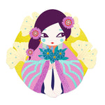 Djeco Zestaw artystyczny z cekinami i brokatem Onnanoko