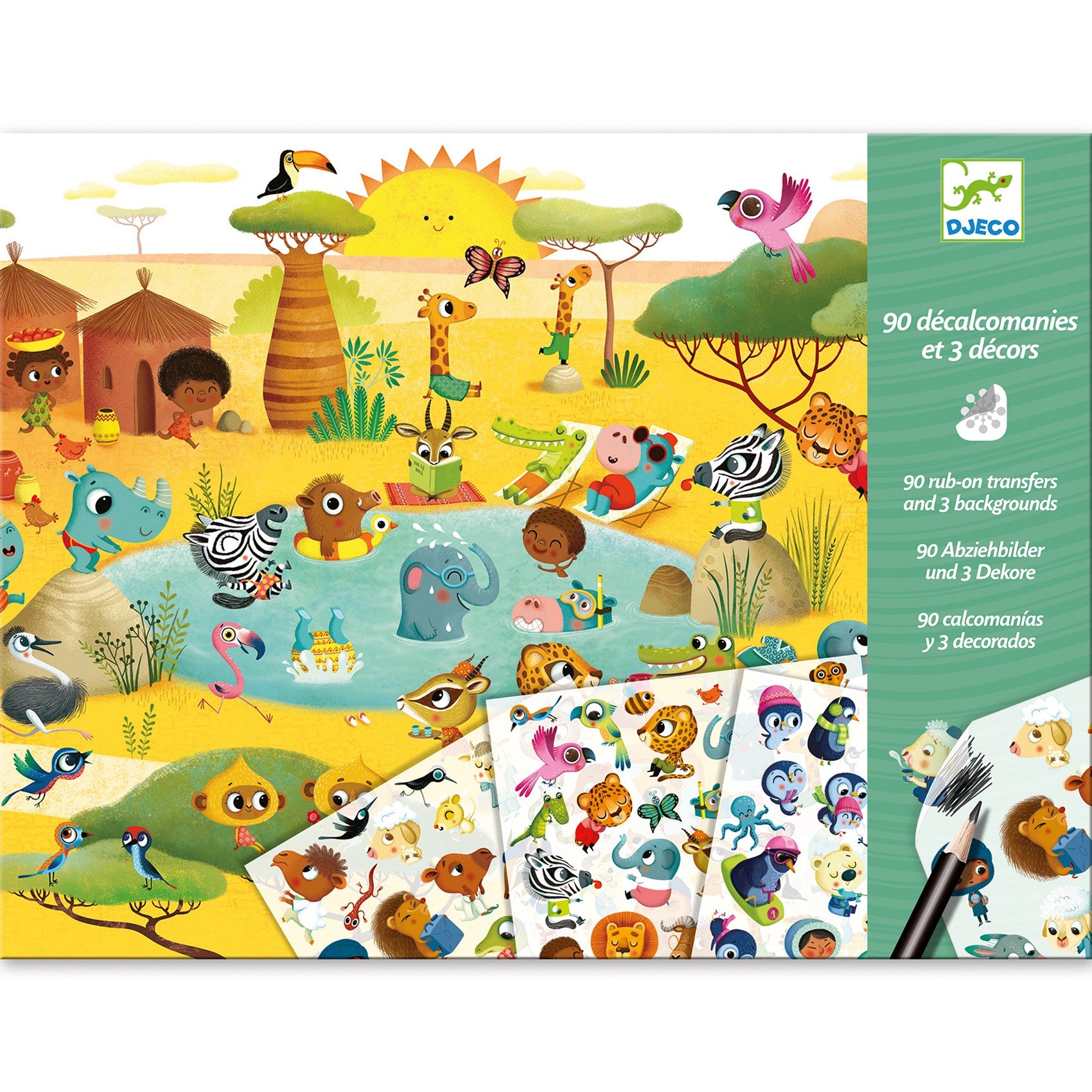 Djeco Kalkomania dla dzieci Krajobrazy - 4kidspoint.pl