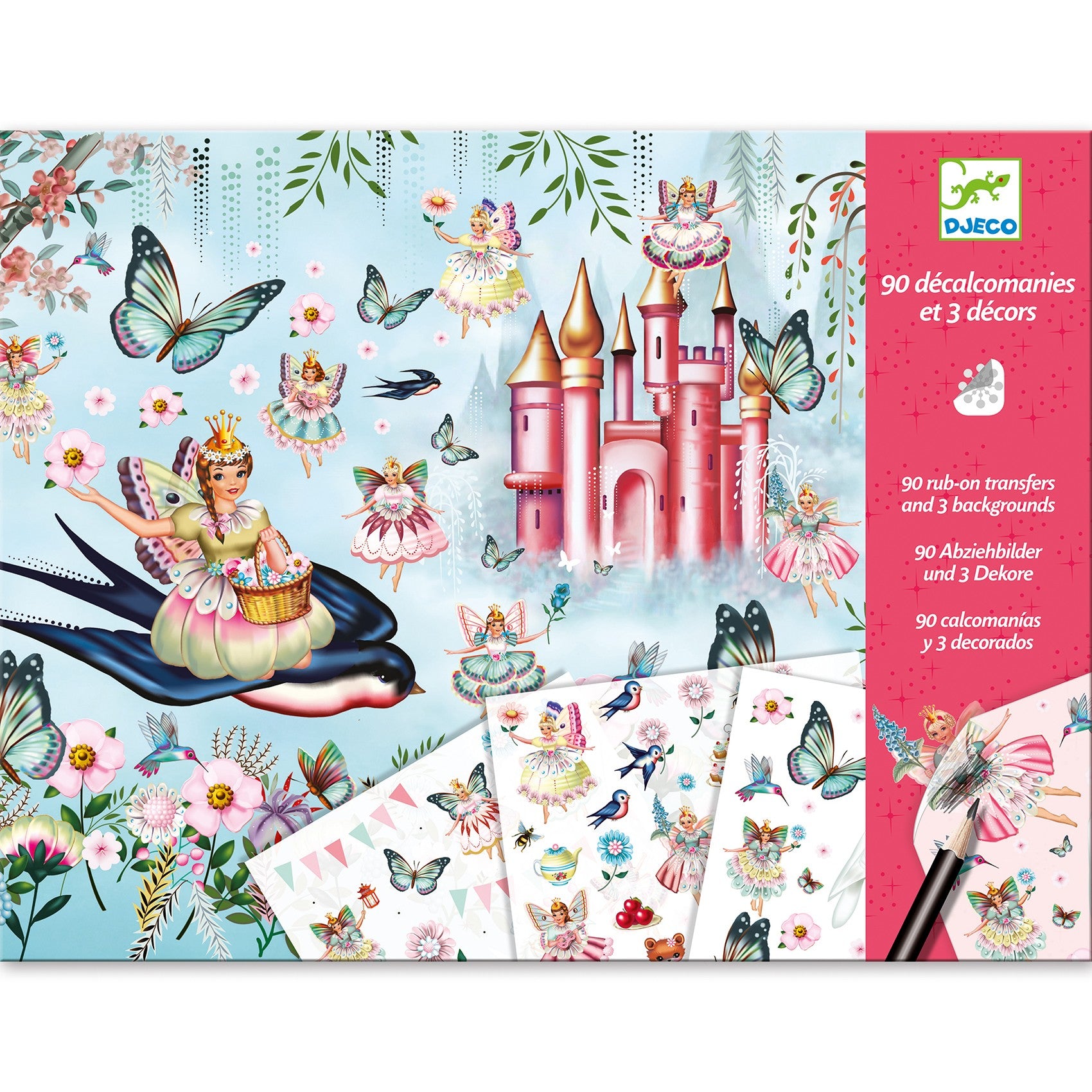Djeco Kalkomania dla dzieci W krainie bajek - 4kidspoint.pl