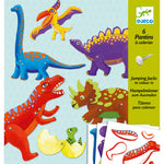 Djeco Zestaw artystyczny dla dzieci Ruchome postacie Dinozaury