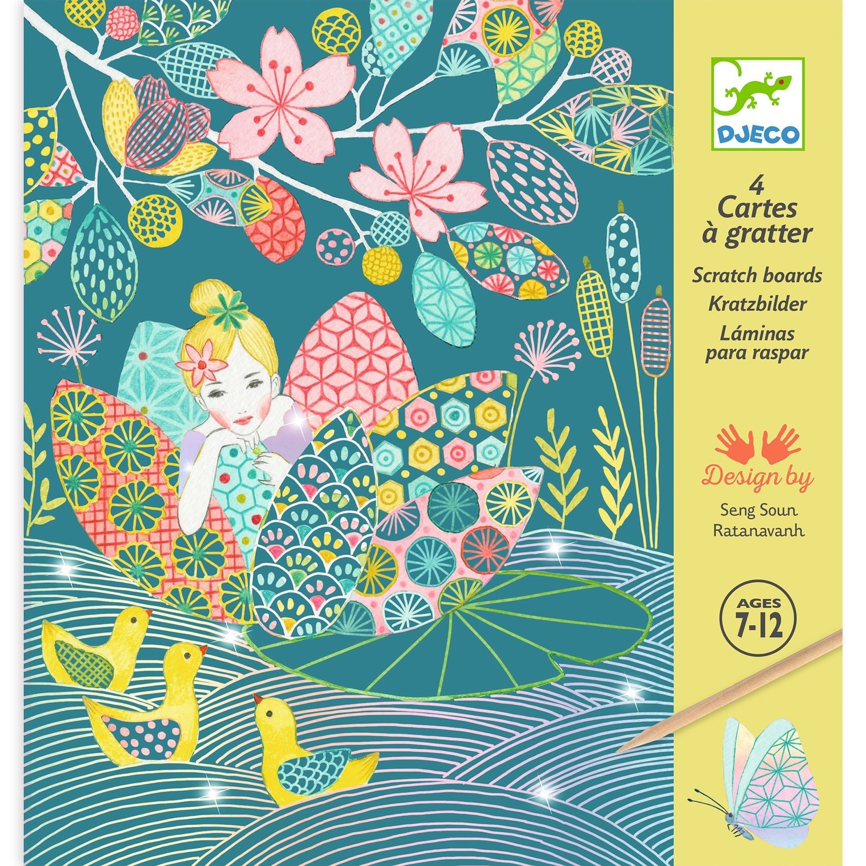 Djeco Wydrapywanka dla dzieci Zaczarowany Staw - 4kidspoint.pl