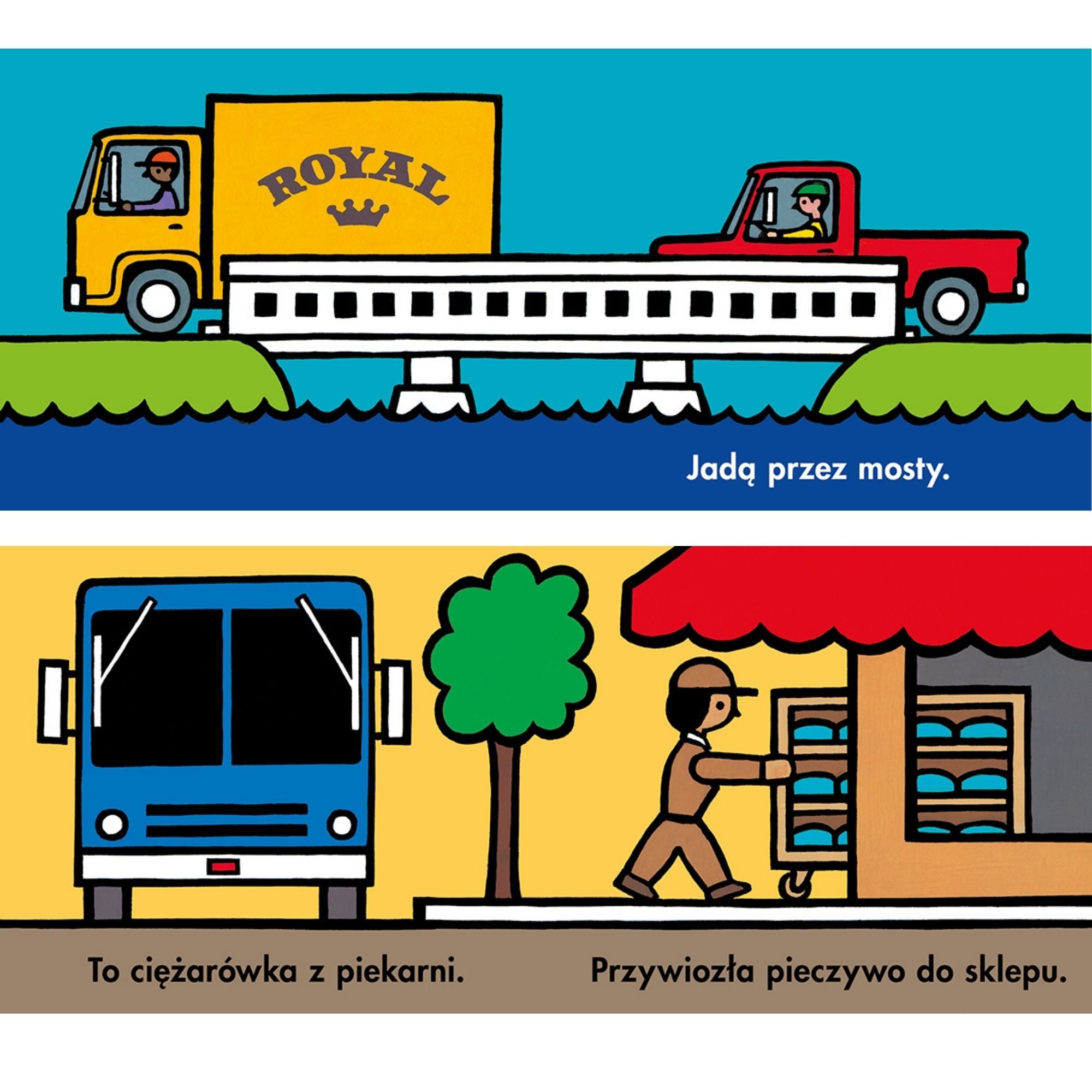 Dwie Siostry Książka dla dzieci Ciężarówki