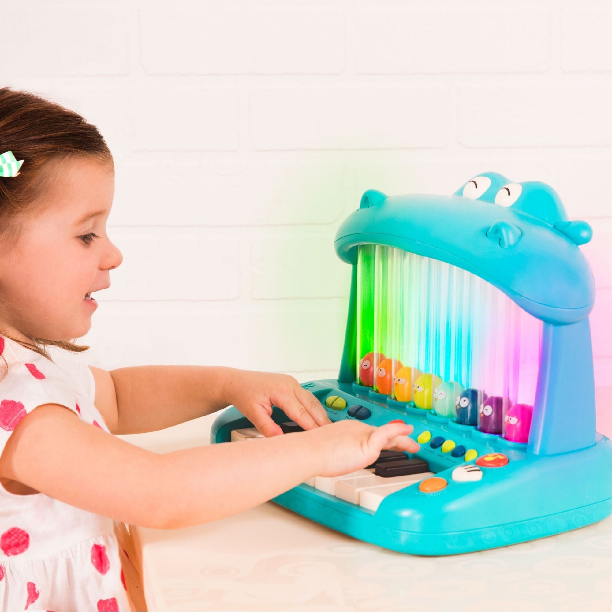 B.Toys Instrument dla dzieci Pianinko ze skaczącymi ptaszkami - 4kidspoint.pl