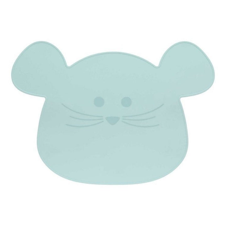 Lassig Silikonowa podkładka na stół Little Chums Mysz pastelowy niebieski