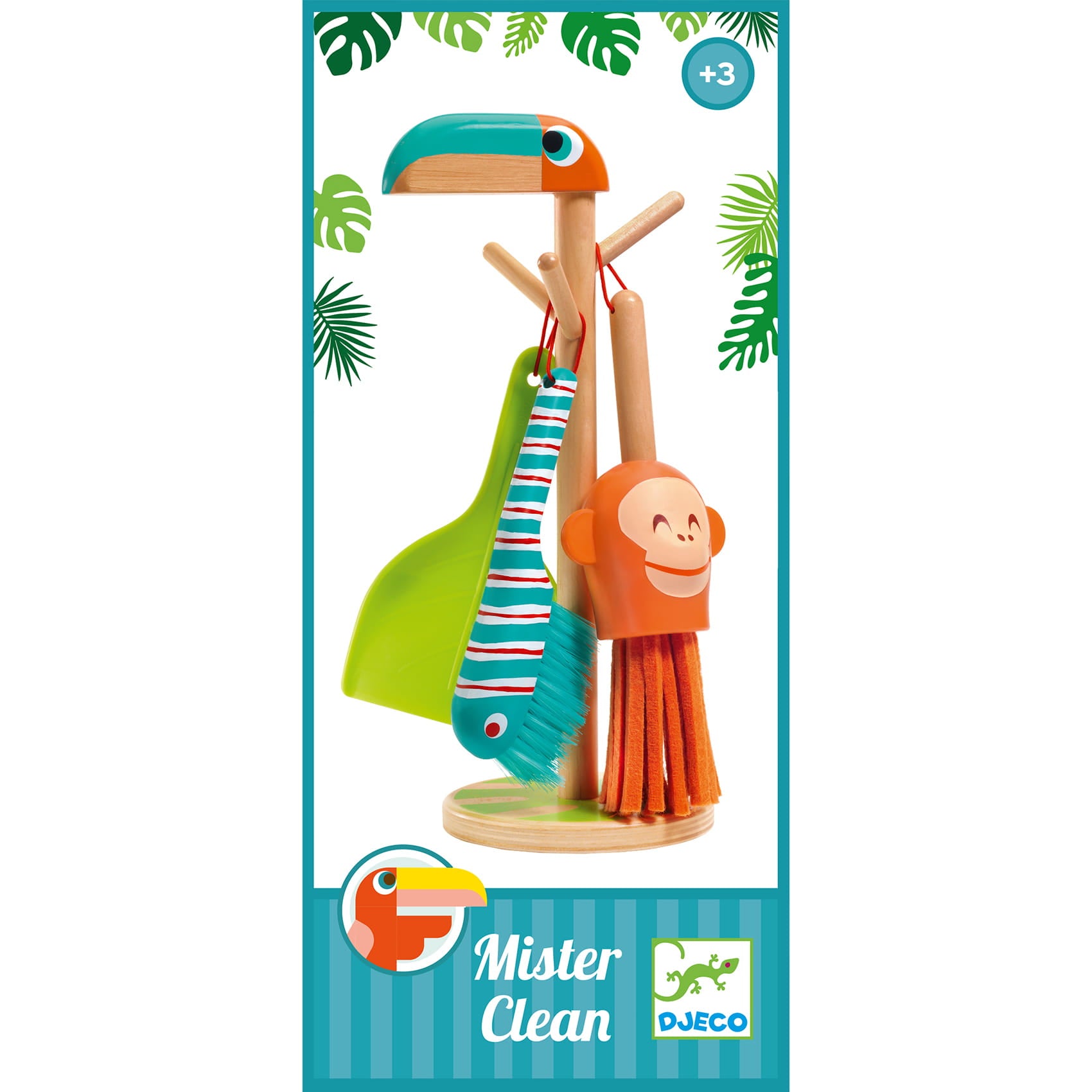 Djeco Drewniany zestaw do sprzątania Mister Clean - 4kidspoint.pl