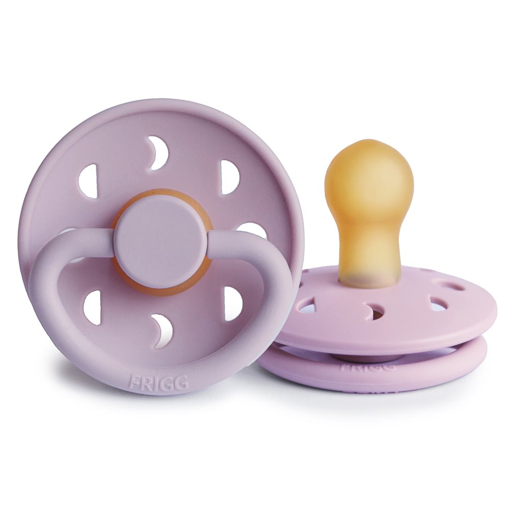 Frigg Smoczek kauczukowy okrągły Moon Soft Lilac 6+