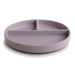 Mushie Silikonowy talerzyk z przyssawką Soft Lilac