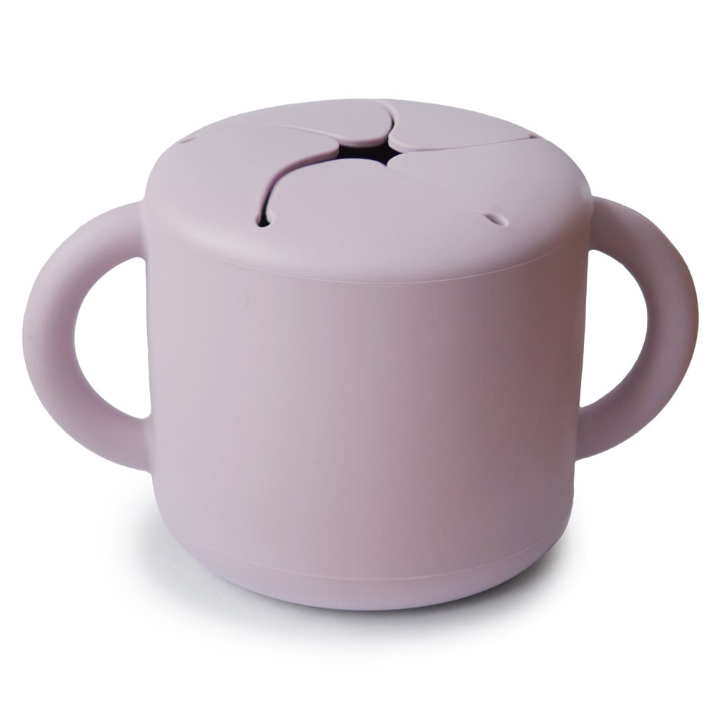 Mushie Kubek niewysypek na przekąski Soft Lilac