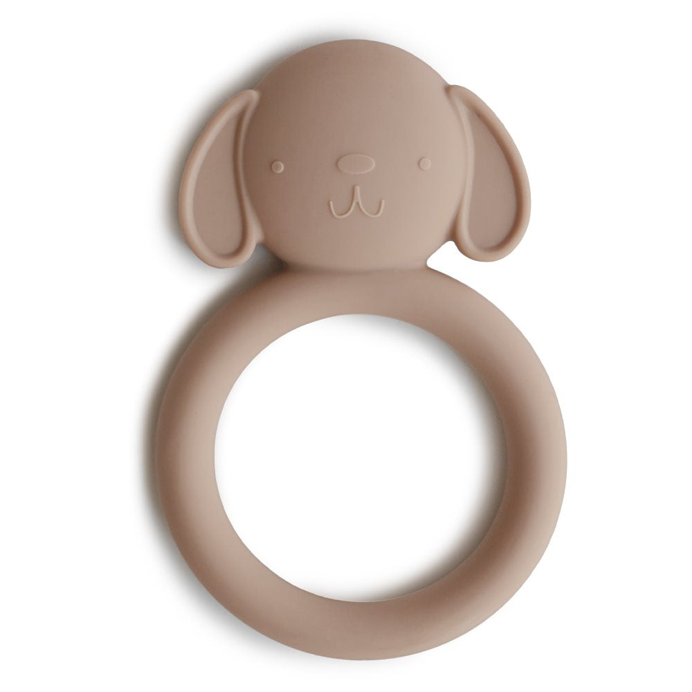 Mushie Silikonowy gryzak dla dziecka Teether Dog