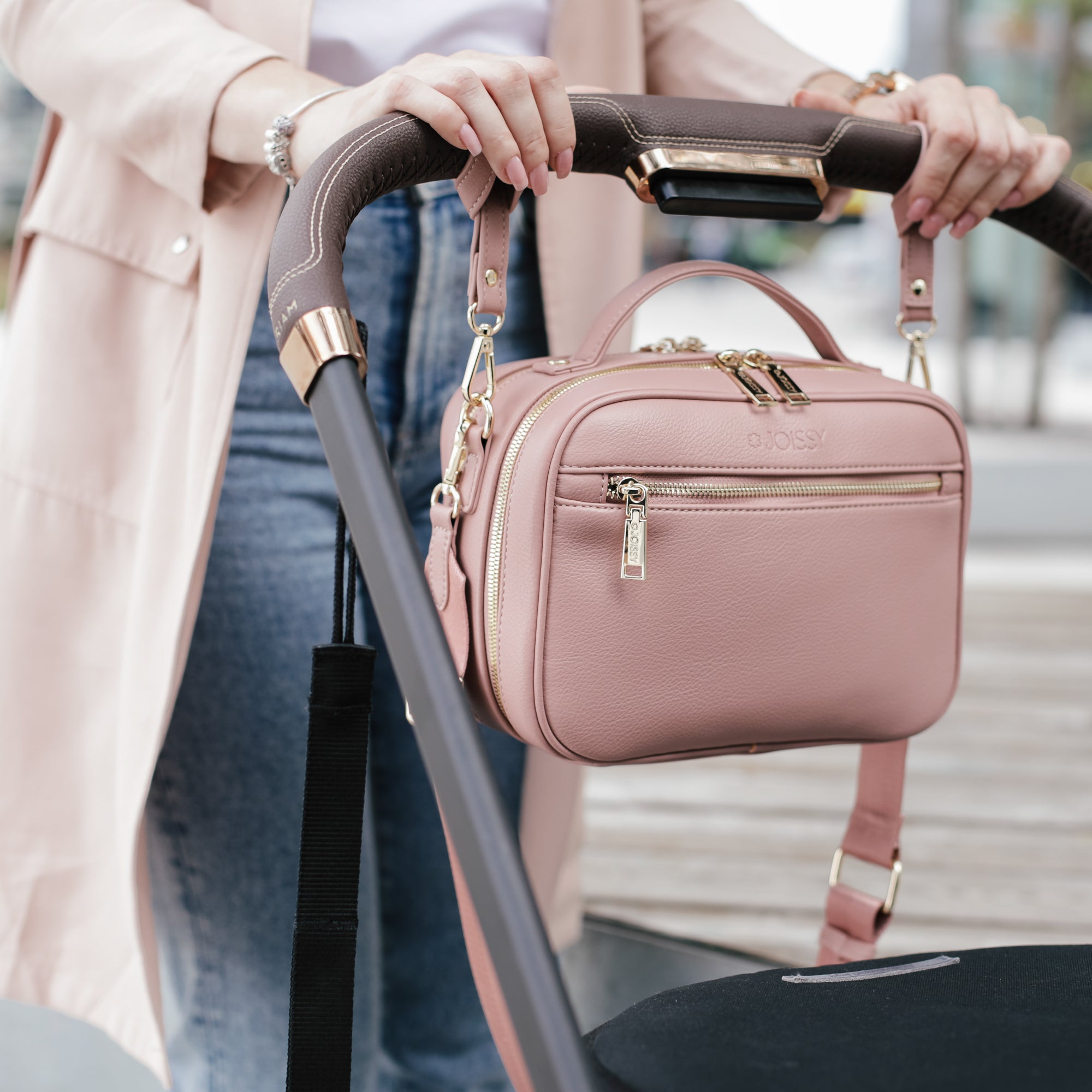 JOISSY Torebka dla Mamy i organizer do wózka 2w1 VERA chic pink