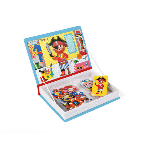 Janod Magnetyczna układanka Magnetibook ubieranki chłopczyk - 4kidspoint.pl
