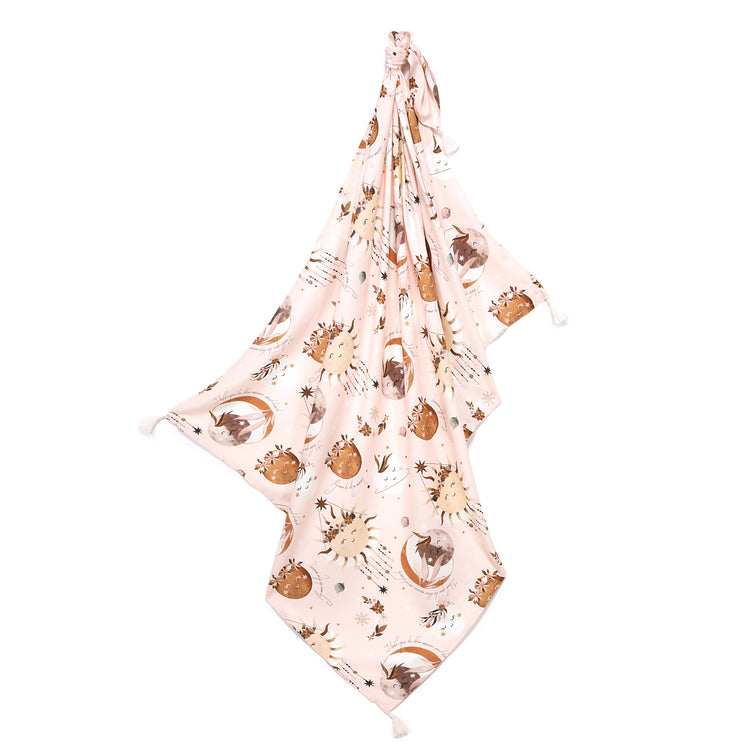 La Millou Otulacz bambusowy Fringe By Whatannawears Fly me to the Moon Nude
