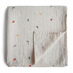 Mushie Otulacz z Organicznej Bawełny Dinozaury