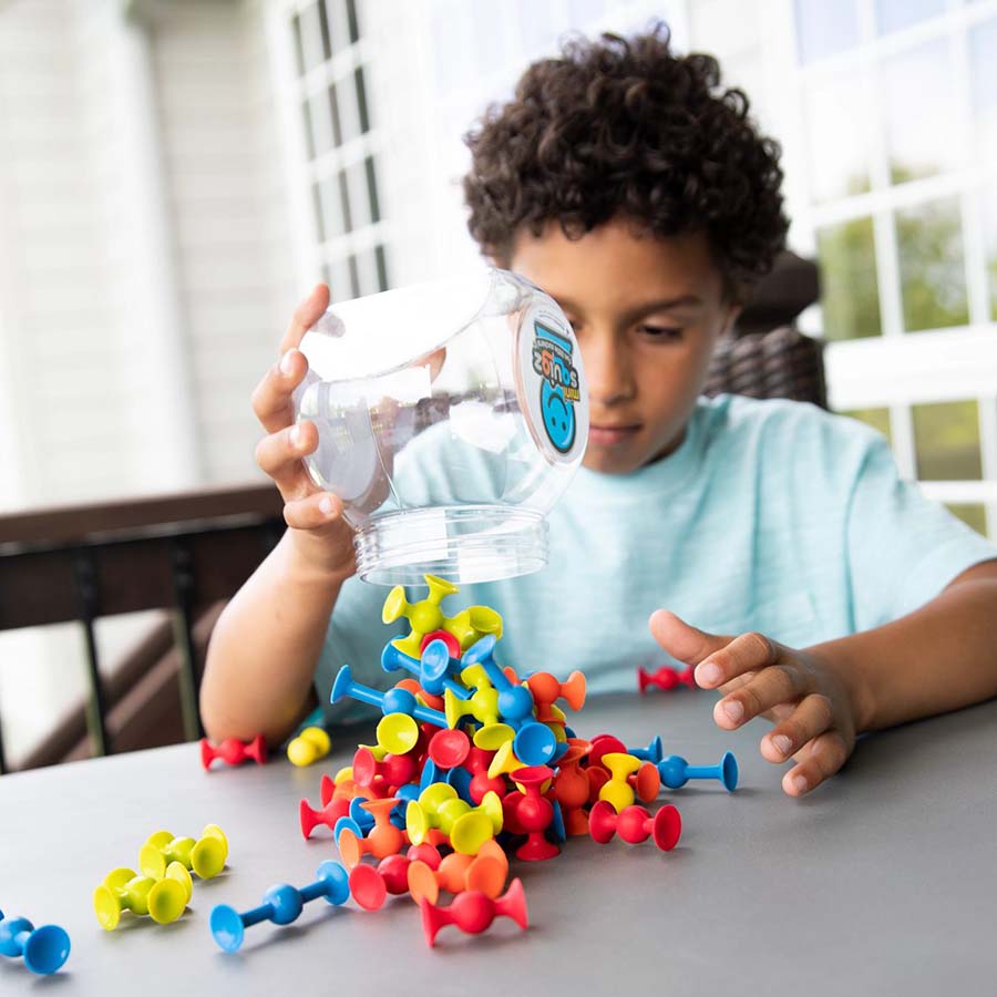 Fat Brain Toys Mini Przyssawki silikonowe 75 szt. - 4kidspoint.pl