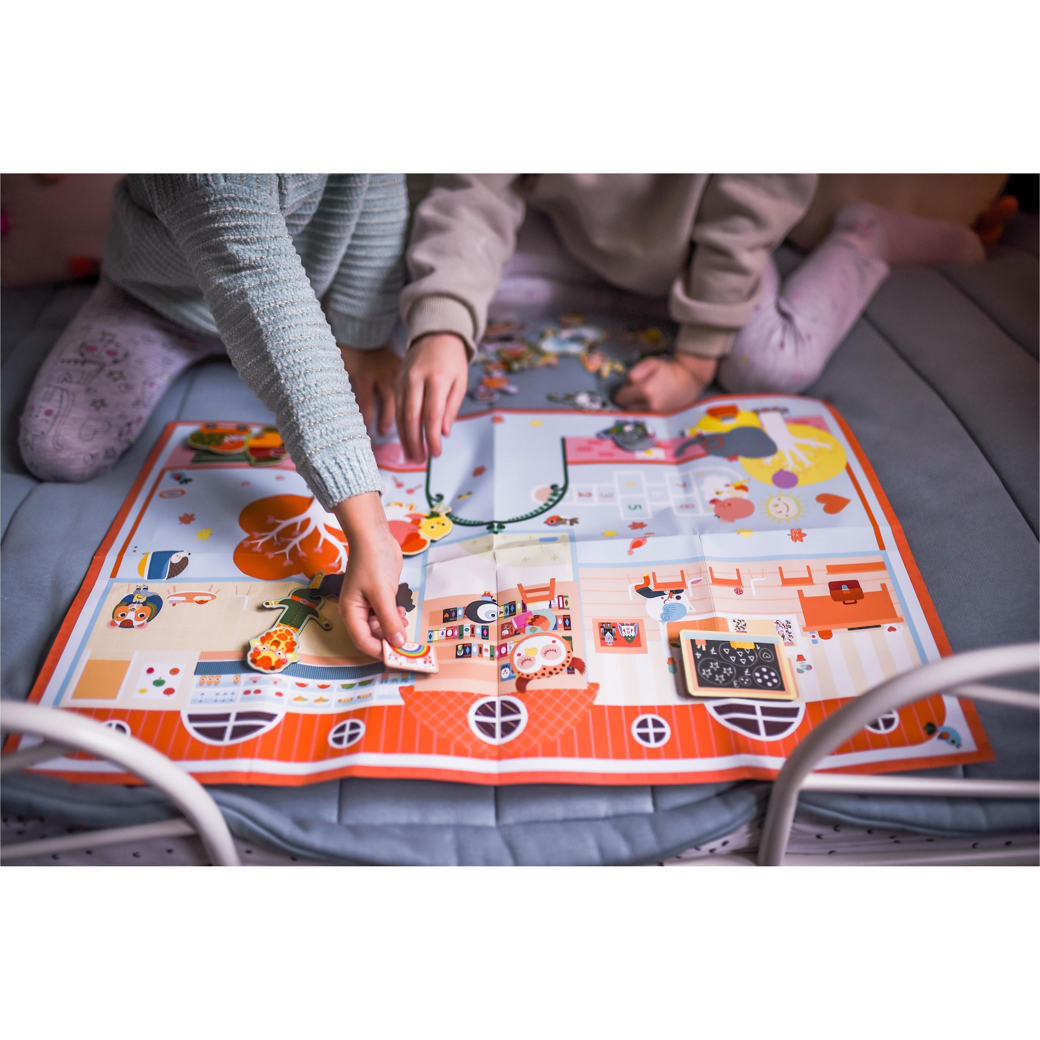 Auzou Magnesy puzzle magnetyczne W szkole 40 elem. - 4kidspoint.pl