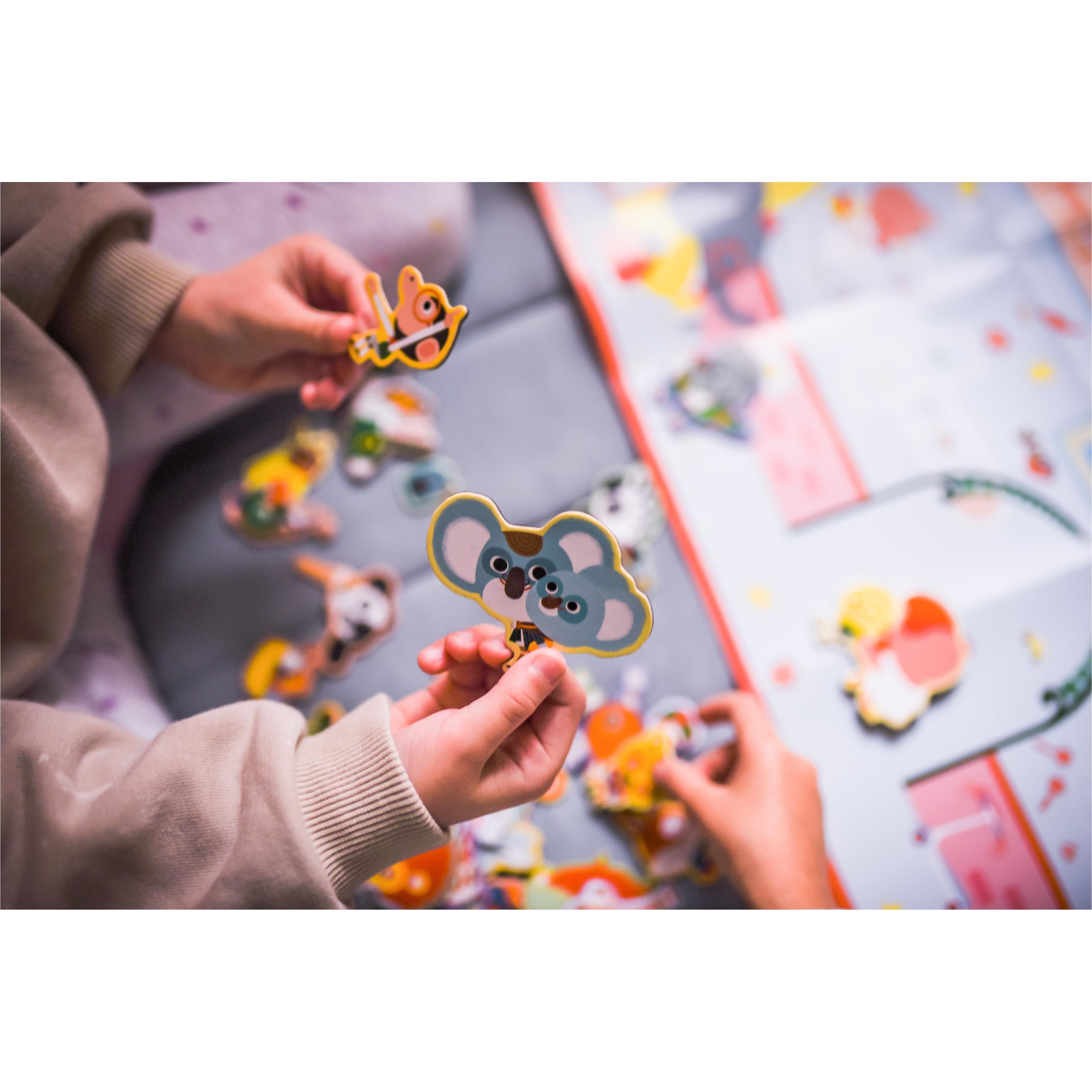 Auzou Magnesy puzzle magnetyczne W szkole 40 elem. - 4kidspoint.pl