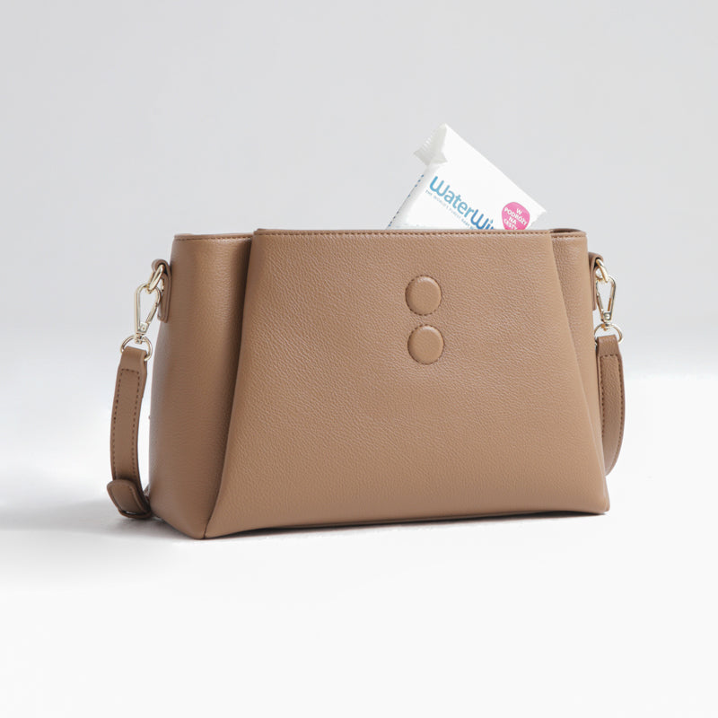 JOISSY Torebka dla Mamy i organizer do wózka 2w1 MIDI blush beige