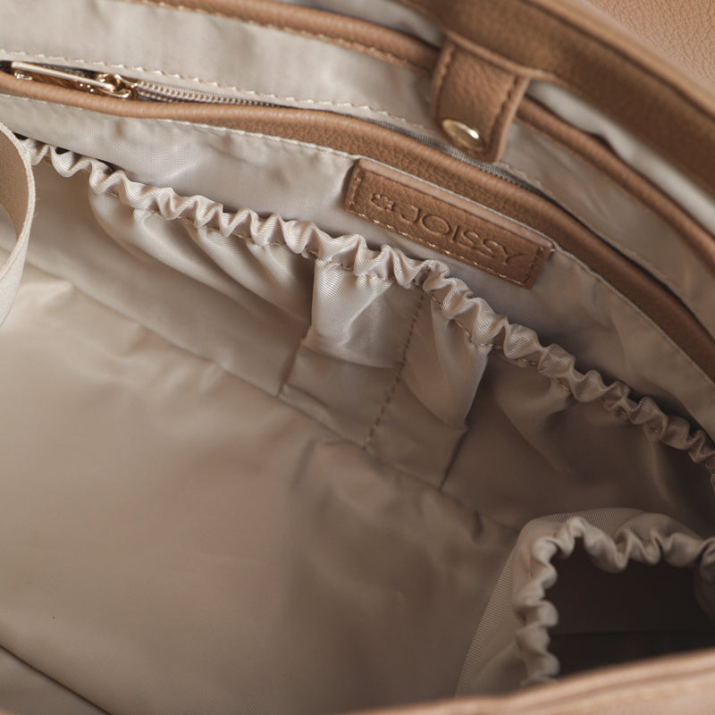 JOISSY Torebka dla Mamy i organizer do wózka 2w1 MIDI blush beige