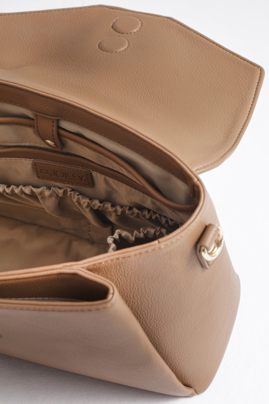 JOISSY Torebka dla Mamy i organizer do wózka 2w1 MIDI blush beige