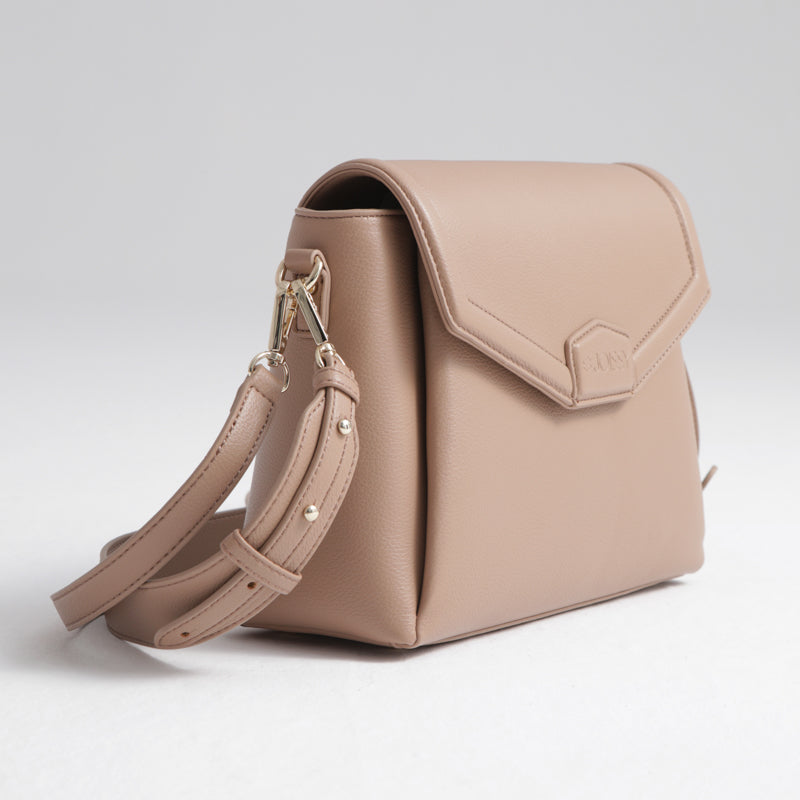 JOISSY Torebka dla Mamy i organizer do wózka 2w1 MIDI blush beige