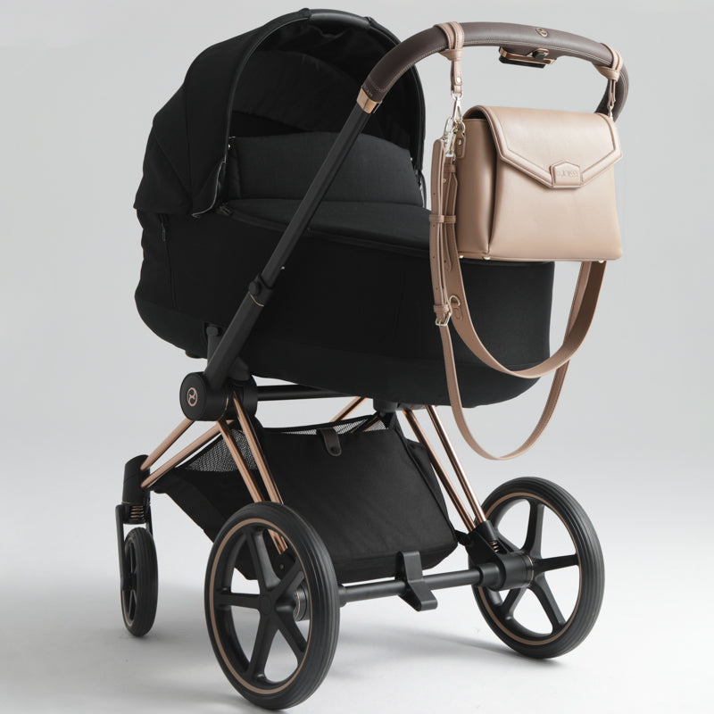 JOISSY Torebka dla Mamy i organizer do wózka 2w1 MIDI blush beige