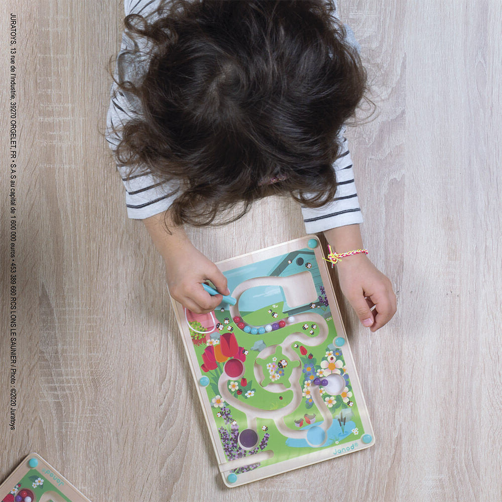 Janod Magnetyczny labirynt Łąka zabawka edukacyjna