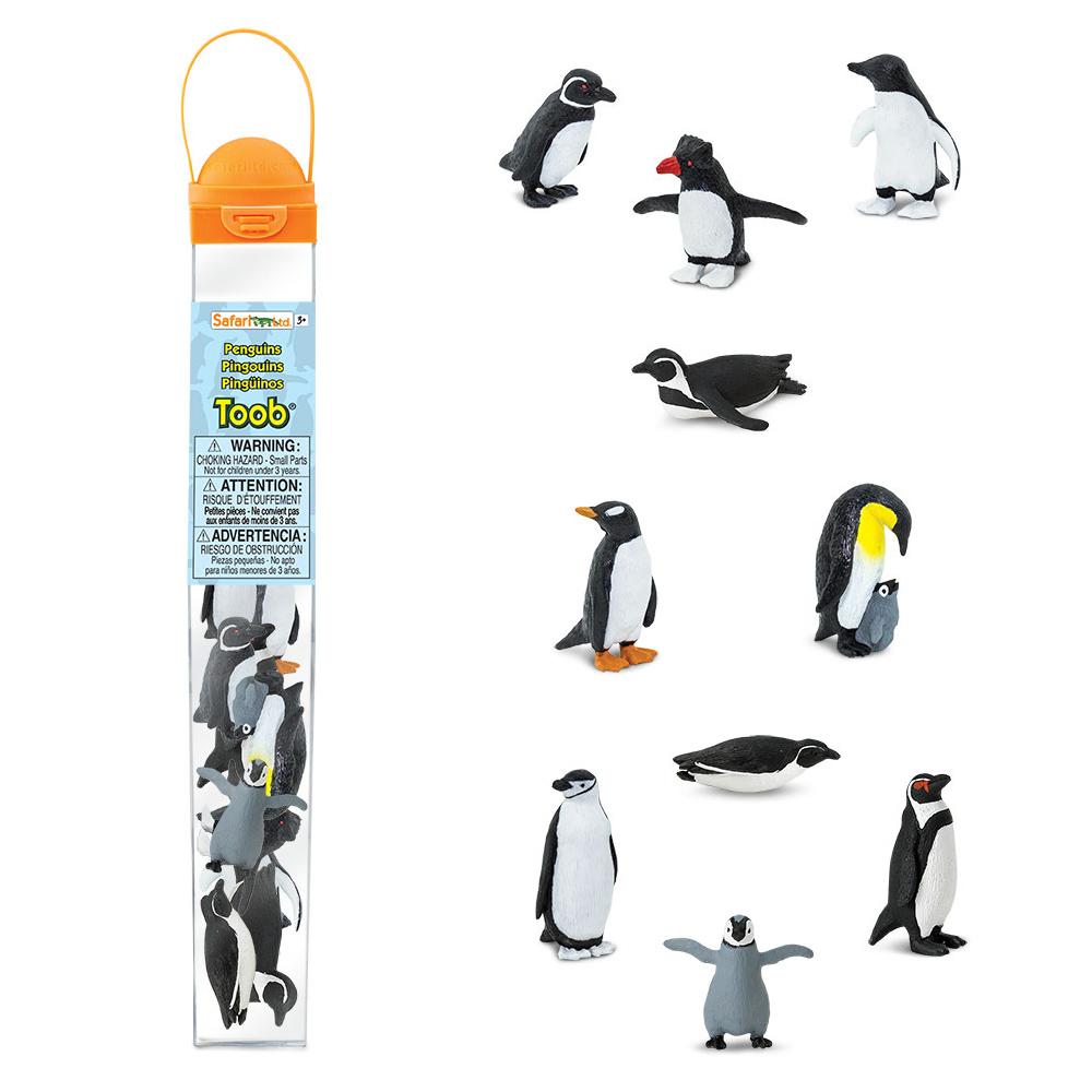 Safari Ltd Zestaw figurek Montessori Figurki zwierząt Pingwiny