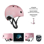 Scootandride Kask rowerowy dla dzieci XXS-S Rose Cat - 4kidspoint.pl
