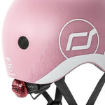 Scootandride Kask rowerowy dla dzieci XXS-S Rose Cat - 4kidspoint.pl