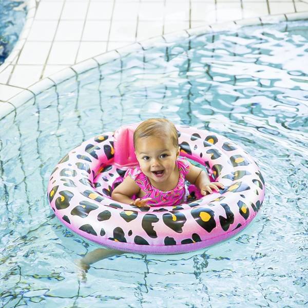 The Swim Essentials Kółko do pływania dla niemowląt Panterka Róż