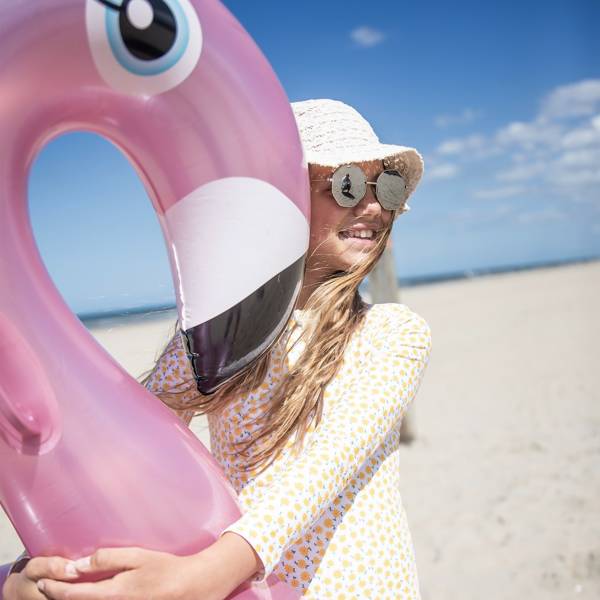 The Swim Essentials Koło do pływania Rose Gold Flamingo 95 cm