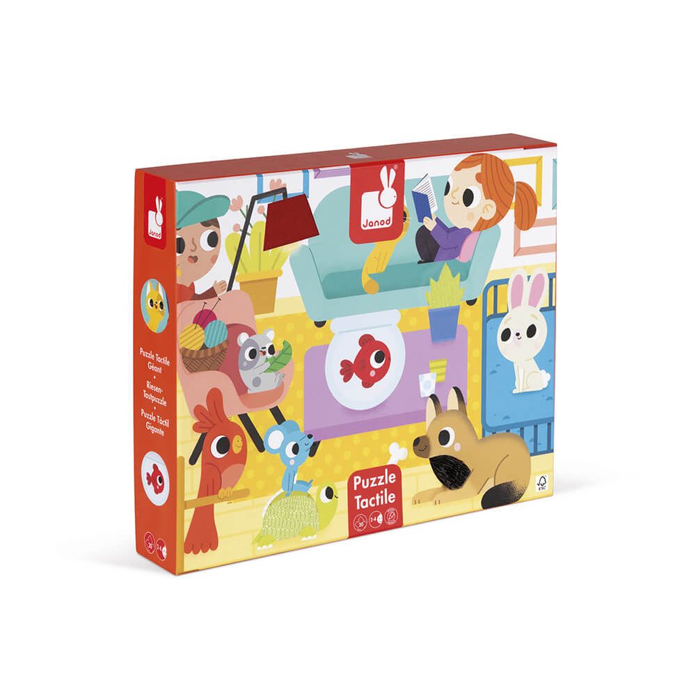 Janod Puzzle sensoryczne Zwierzęta domowe