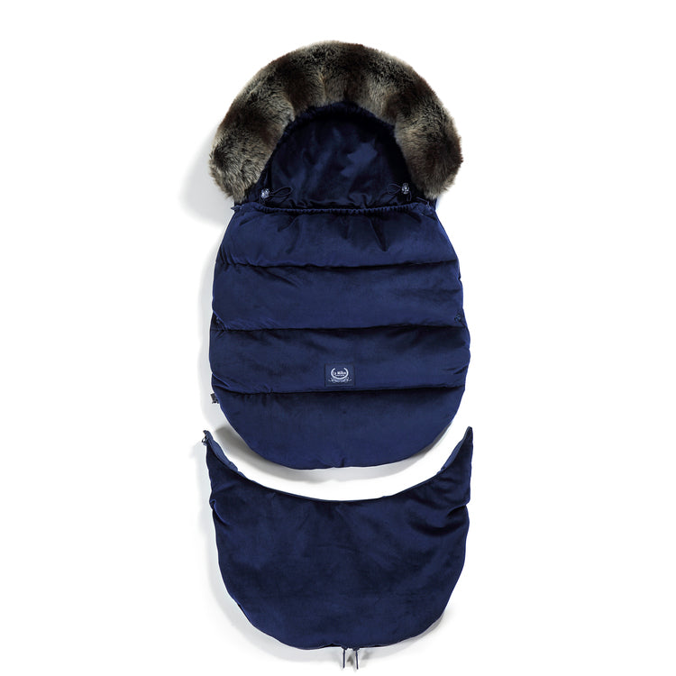 La Millou Śpiworek do wózka Aspen Winterproof Stroller Bag Combo Royal Navy