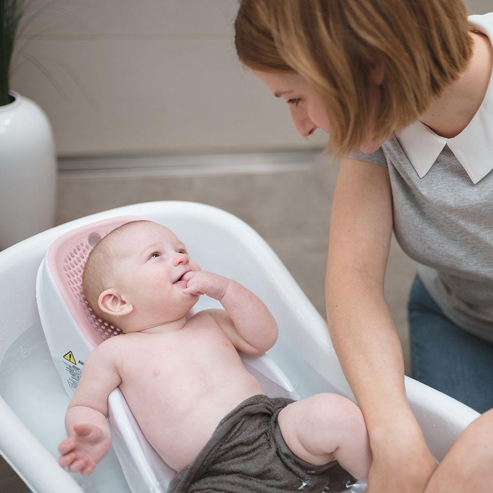 Angelcare fit Leżaczek do kąpieli różowy 0+ - 4kidspoint.pl