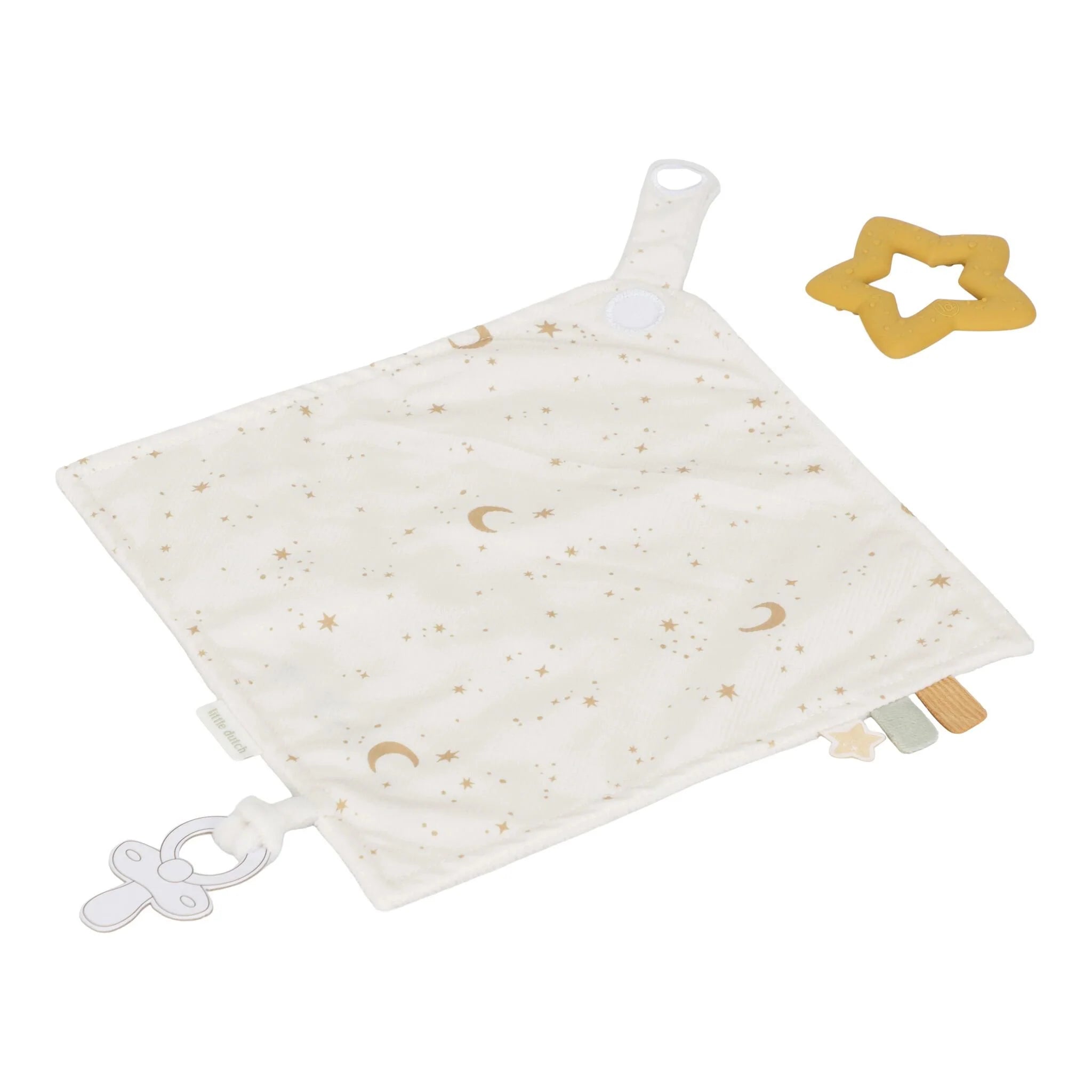 Little Dutch Przytulaczek z zawieszką do smoczka Newborn Naturals