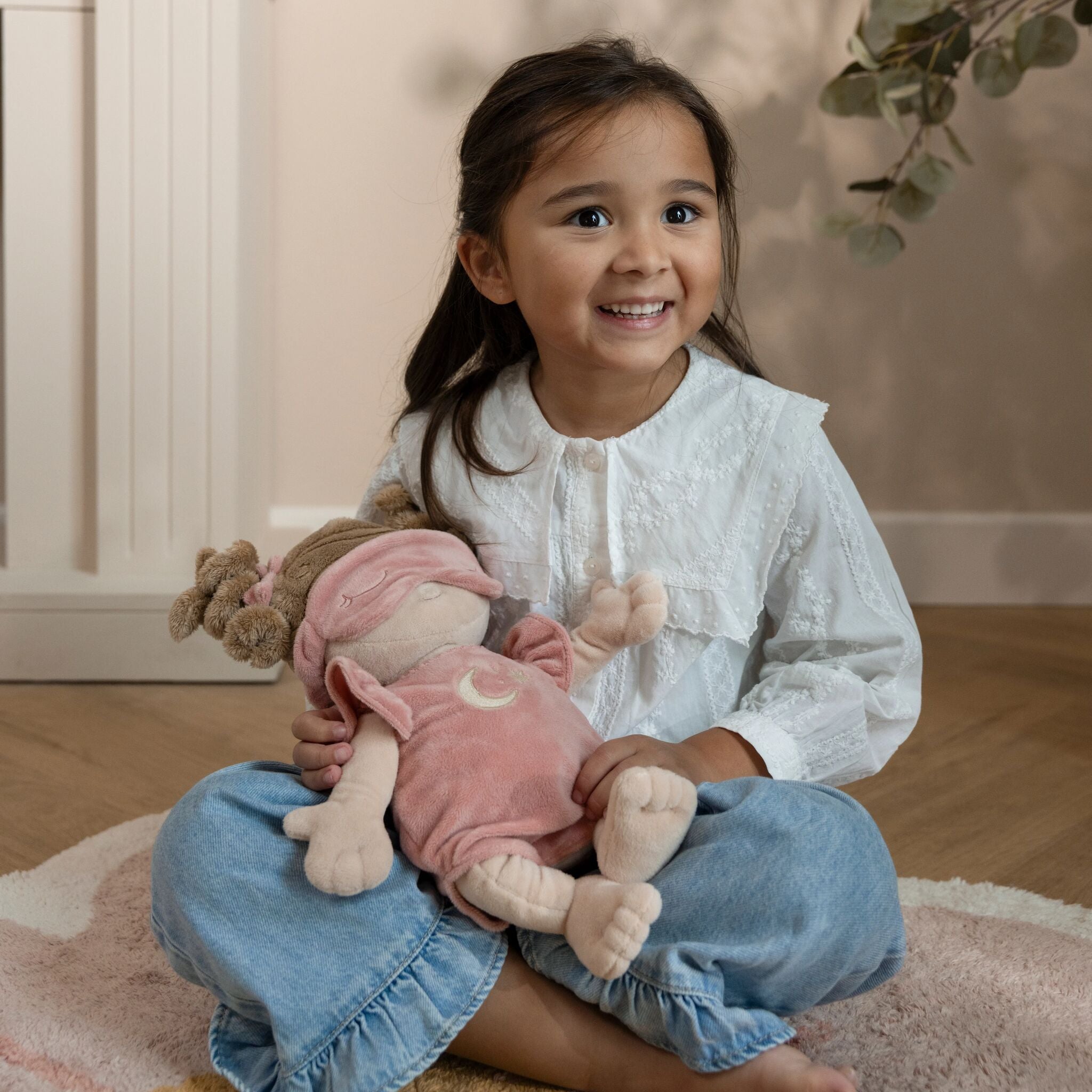 Little Dutch Miękka lalka Rosa w śpiworku z akcesoriami 40 cm