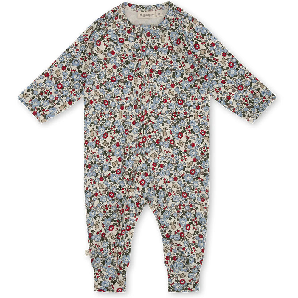 That’s mine Pajacyk niemowlęcy Elliotte Onesie Flora bunnies rouge