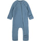 Mikk Line Kombinezon niemowlęcy z wełny merino Wool Baby Suit Blue Melange