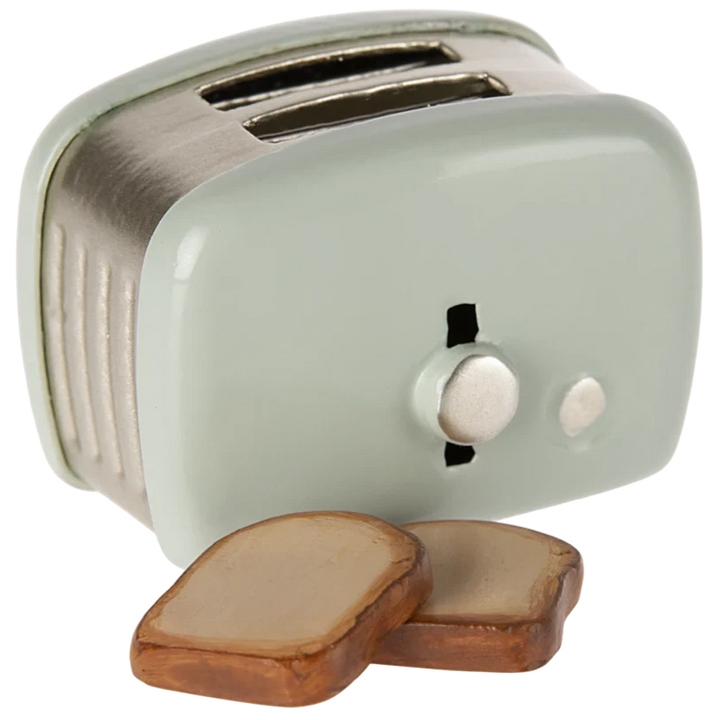 Maileg akcesoria Miniaturowy Toster z Pieczywem Miętowy