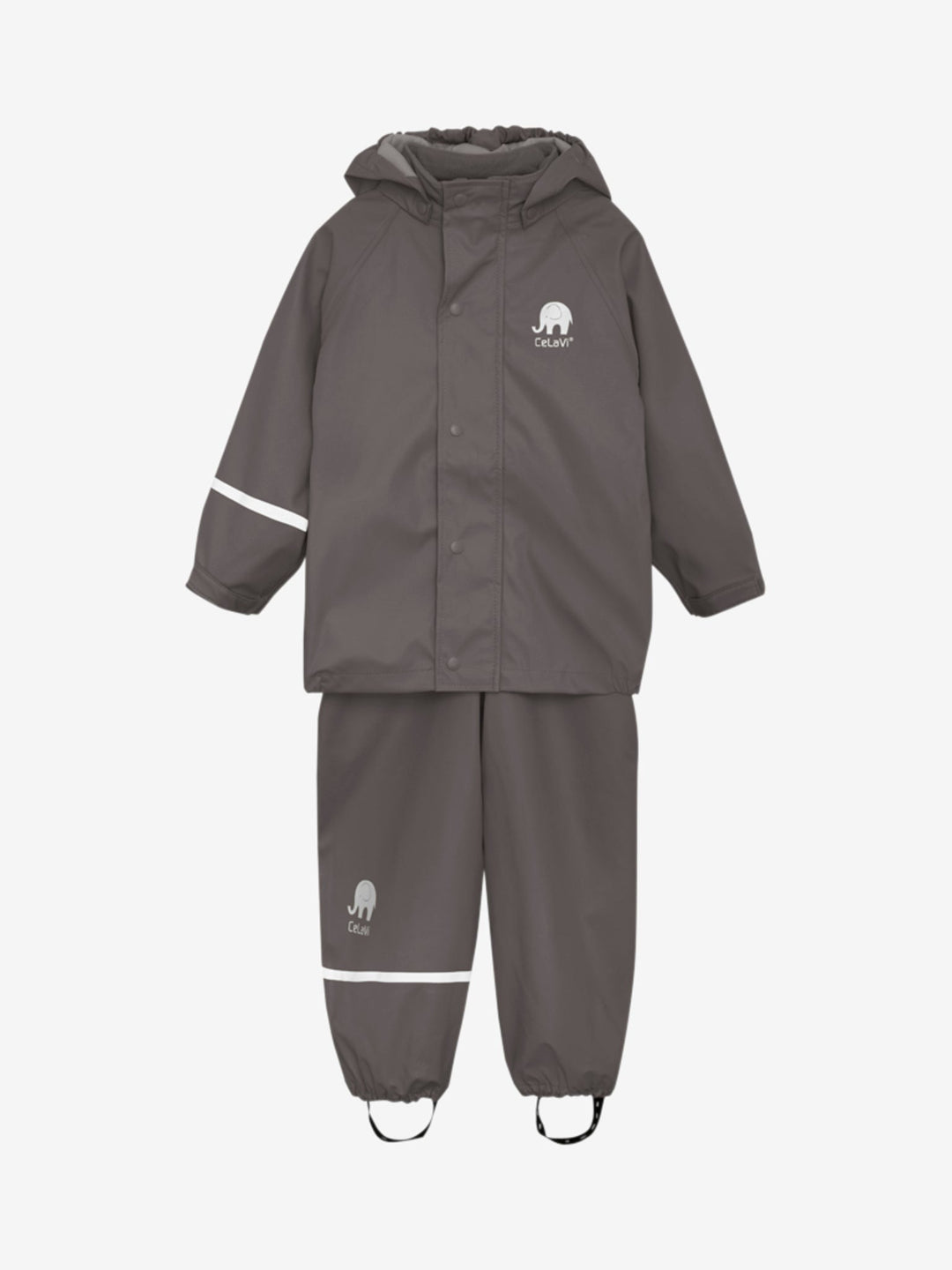 Celavi Spodnie przeciwdeszczowe dla dzieci kurtka przeciwdeszczowa dziecięca Grey 110 cm
