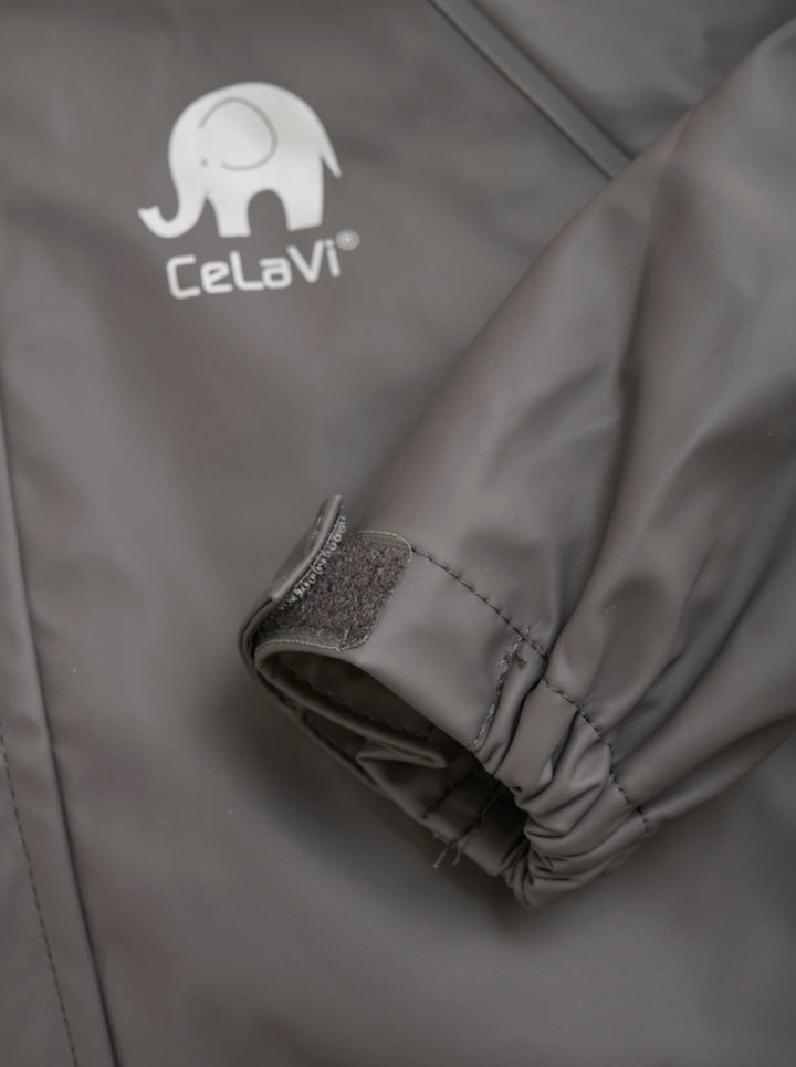 Celavi Spodnie przeciwdeszczowe dla dzieci kurtka przeciwdeszczowa dziecięca Grey 100 cm