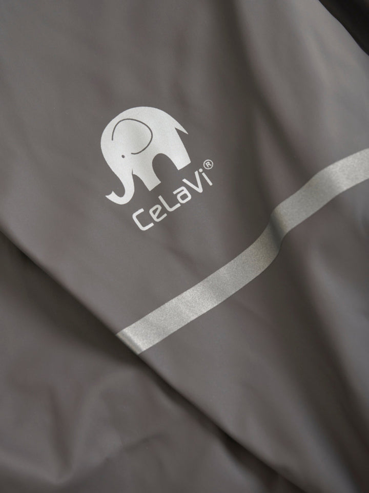 Celavi Spodnie przeciwdeszczowe dla dzieci kurtka przeciwdeszczowa dziecięca Grey 90 cm