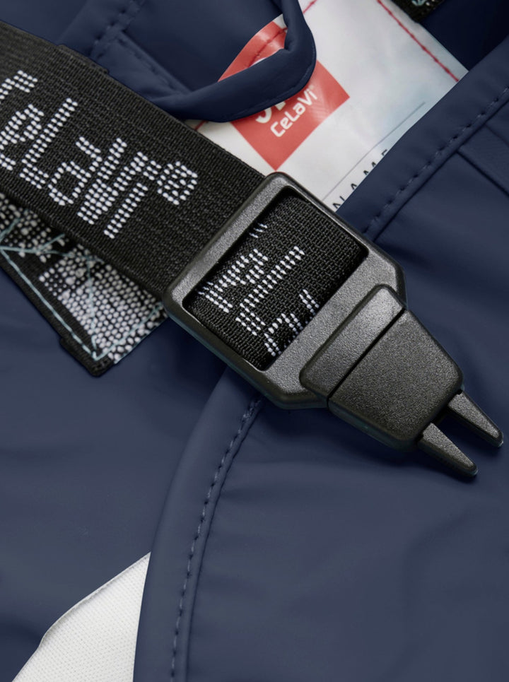 Celavi Spodnie przeciwdeszczowe dla dzieci kurtka przeciwdeszczowa dziecięca Dark Navy 90 cm