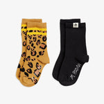 Mini Rodini Skarpetki dziecięce Basic Leopard Mix 2-pak
