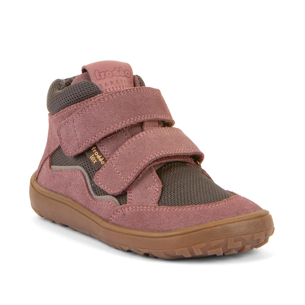 Froddo Buty barefoot dziecięce za kostkę Tex-Autumn Przygaszony róż